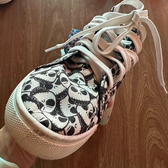 Disney Nightmare Before Christmas Jack Skeleton High Top Sneakers Size 8 - Picture 6 of 12